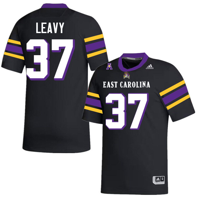 #37 Ryan Leavy ECU Jersey,East Carolina Pirates #37 Ryan Leavy Jersey Youth College-Black